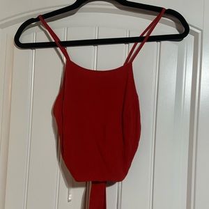 Burnt orange cropped top